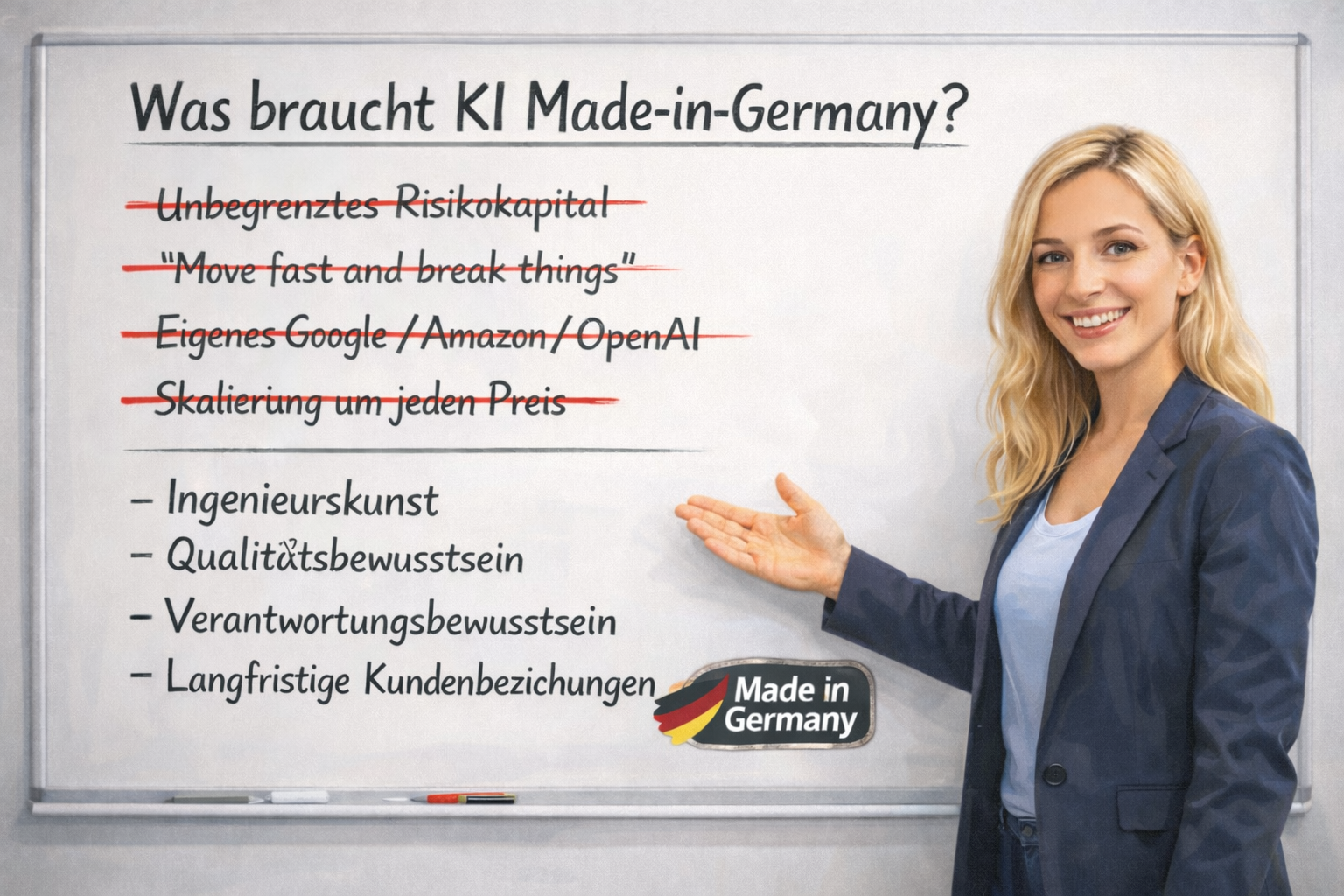 Baut endlich das System um das Modell herum!